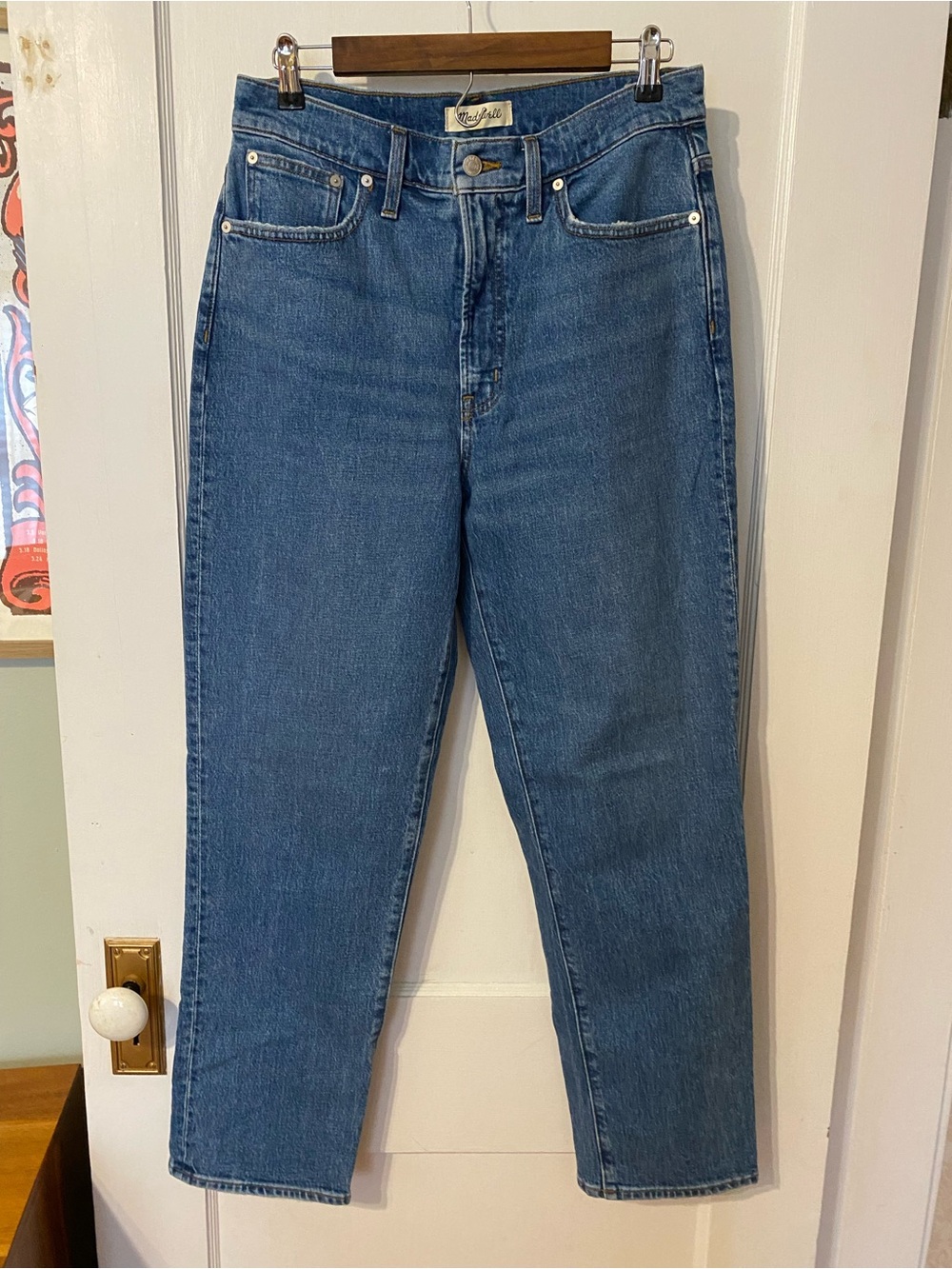 NWOT Madewell Perfect Vintage Straight Jeans in Earlwood Wash - Picture 4 of 6